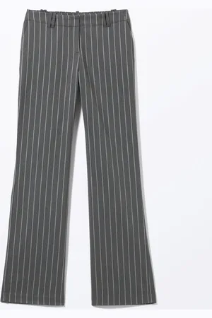 Monki Low waist tailored bootcut trousers