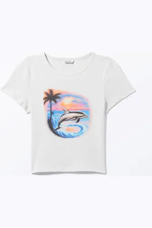Monki Cropped t-shirt