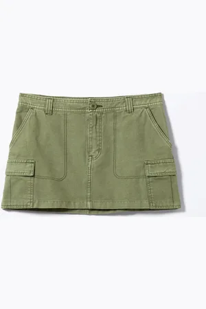 Monki Mini Cotton Cargo Skirt