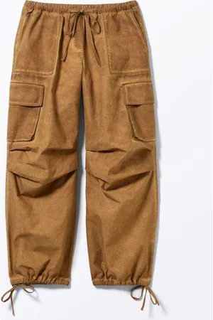 Monki Relaxed Cotton Cargo Trousers