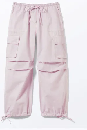 Monki Relaxed Cotton Cargo Trousers