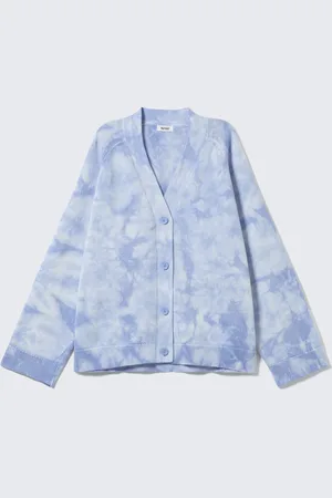 Monki Jacquard Knitted Cotton Cardigan