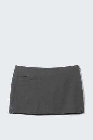 Monki Low Waisted Mini Suiting Skirt