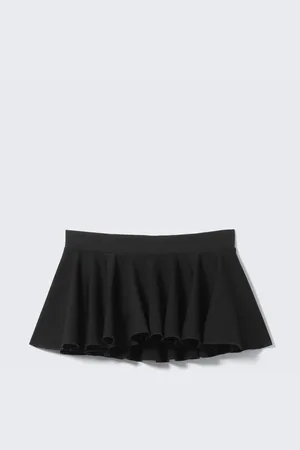 Monki Low Rise Flared Mini Skort