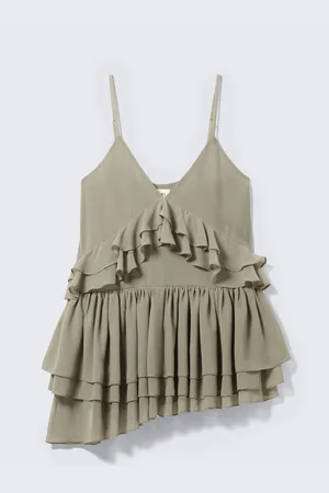 Monki Layered Ruffled Mini Cami Dress
