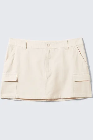 Monki Mini Cotton Cargo Skirt