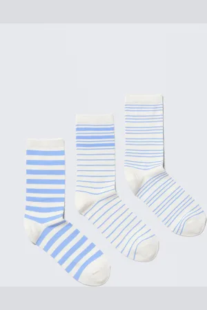 Monki 3-pack Striped Crew Socks