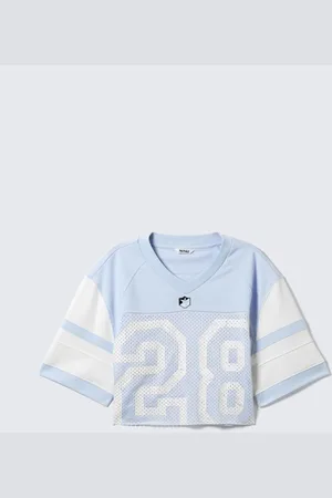 Monki Oversized Cropped Mesh T-shirt