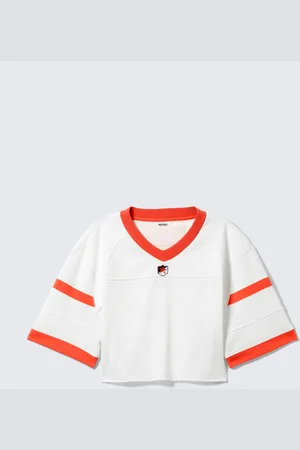 Monki Oversized Cropped Mesh T-shirt