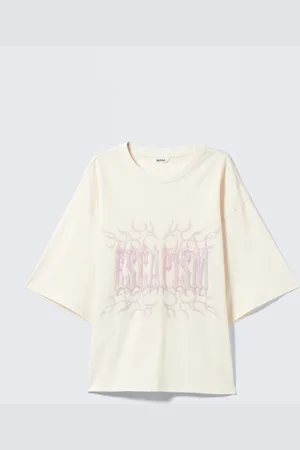Monki Boxy Fit Printed T-Shirt