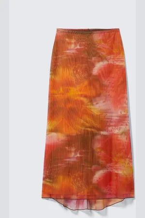 Monki Flowy High-Low Maxi Skirt