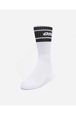 Obey Cooper Ii Socks - White / Black