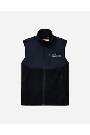 Black Halo Blocked Fleece Vest