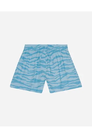 Ganni Printed Cotton Elasticated Shorts