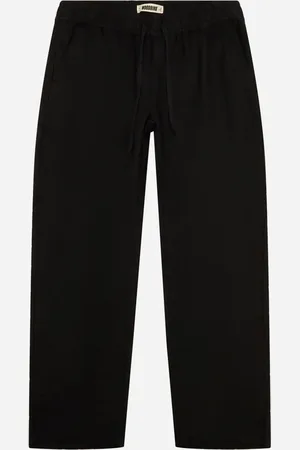 Woodbird Eik Linen Pant - Black