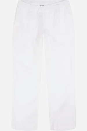 Woodbird Eik Linen Pant - Off White