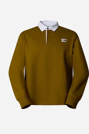 The North Face Men’s Heritage Rugby Sweatshirt - Moss Green