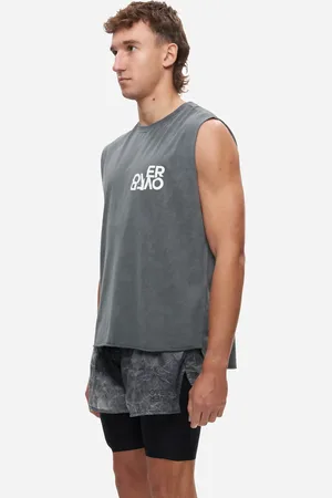 OVER OVER Easy Tank Broken Records - Grey
