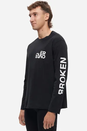 OVER OVER Easy L/S Tee Broken Records - / White