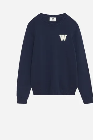 WoodWood Tay AA CS Jumper - Dark Navy