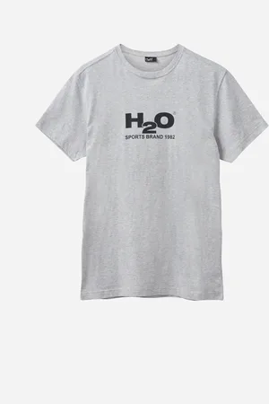 H2O Logo Tee - Lt. Grey Mel/Black