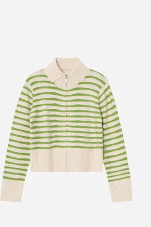 Résumé FlorentineRS Knit Cardigan - Green Stripe