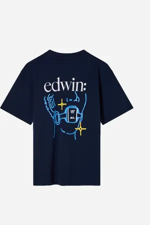 Edwin Fact T-Shirt - Maritime Blue
