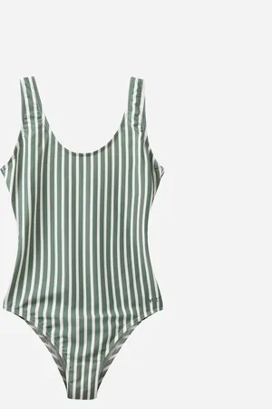 H2O Stripe Swim Suit - Army