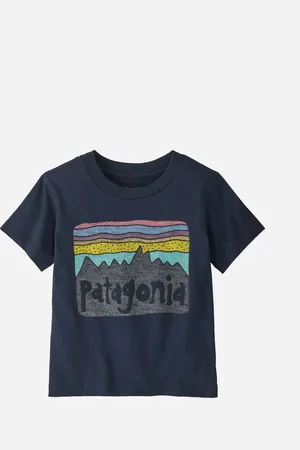 Patagonia Baby Fitz Roy Skies T-Shirt - New Navy