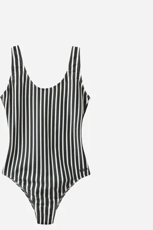 H2O Stripe Swim Suit - Black