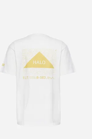 Black Halo Graphic T-shirt - Marshmellow/Warm Olive