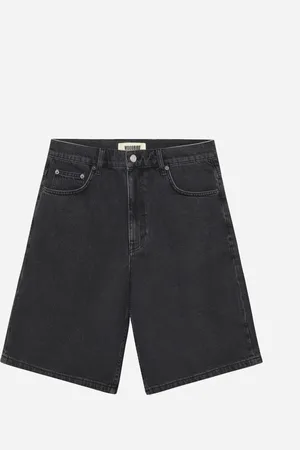 Woodbird Rami Crow Shorts - Black Vintage