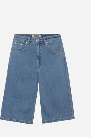 Woodbird Shan Stone Wash Shorts - Stone Blue