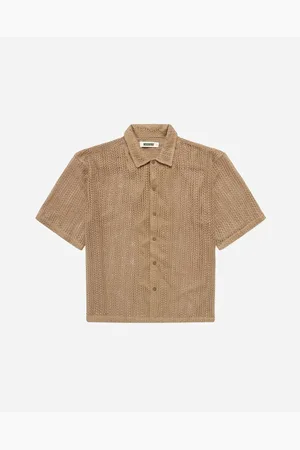 Woodbird Wang Lace Shirt - Taupe Brown