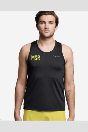 Saucony Stopwatch Singlet Men - Black