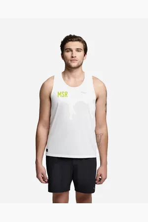 Saucony Stopwatch Singlet Men - White