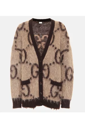 Gucci GG reversible mohair-blend cardigan