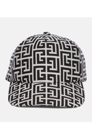 Balmain Monogram cotton baseball cap