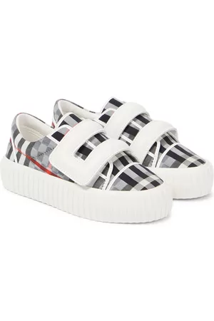 Burberry Zapatillas de lona a cuadros