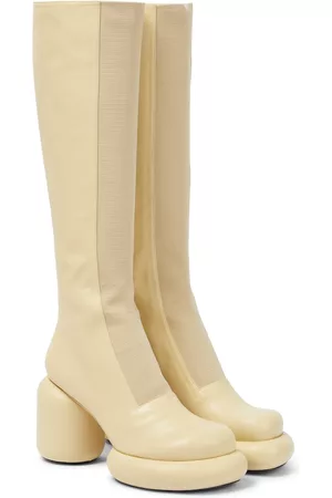 Jil Sander Platform leather knee-high boots