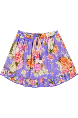 Zimmermann Kids Pattie floral cotton skirt