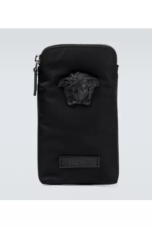 VERSACE La Medusa nylon phone pouch
