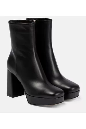 Gianvito Rossi Leather platform ankle boots
