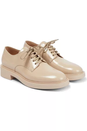 Gianvito Rossi Bobby patent leather Derby shoes