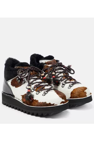 Alanui Capri leather platform sneakers