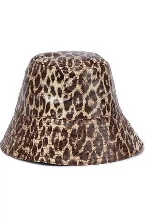 Jil Sander Kvinder Hatte - Leopard-print bucket hat