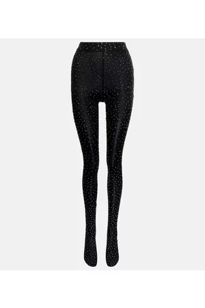 ALEX PERRY Crystal-embellished tights