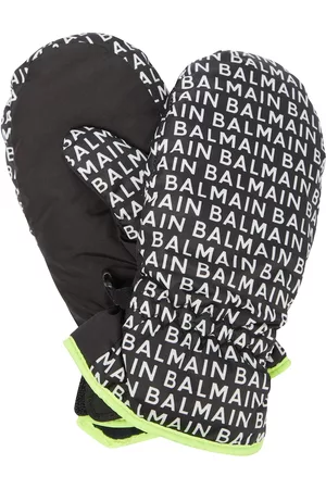 Balmain Kids Printed ski gloves