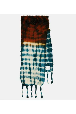Jil Sander Tie-dye mohair-blend scarf
