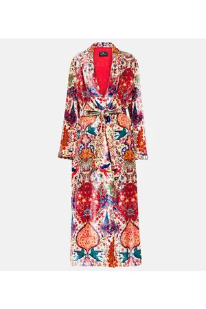 Etro Printed velvet robe